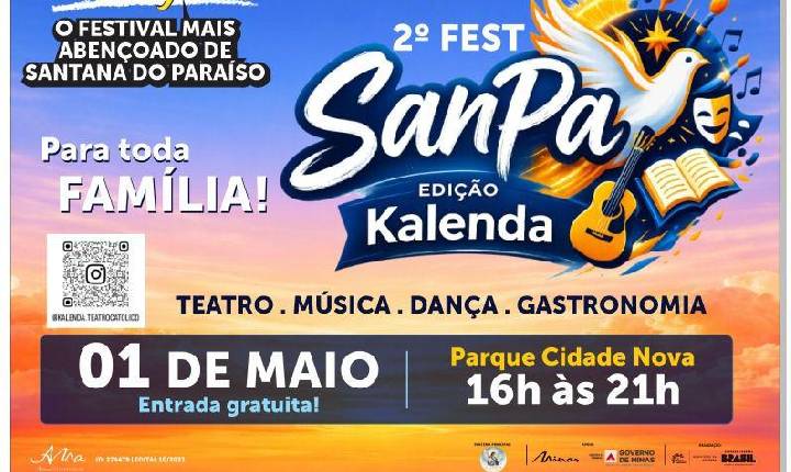 2º Fest SanPa – Edição Kalenda confirma atrações musicais e artísticas