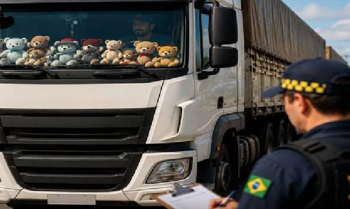 URSINHO NO PAINEL PODE DAR MULTA A CAMINHONEIRO