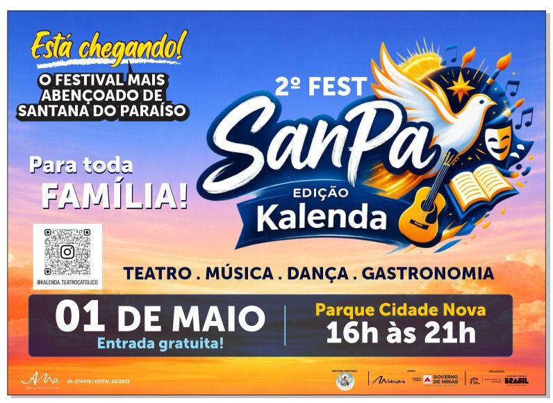2º Fest SanPa – Edição Kalenda confirma atrações musicais e artísticas